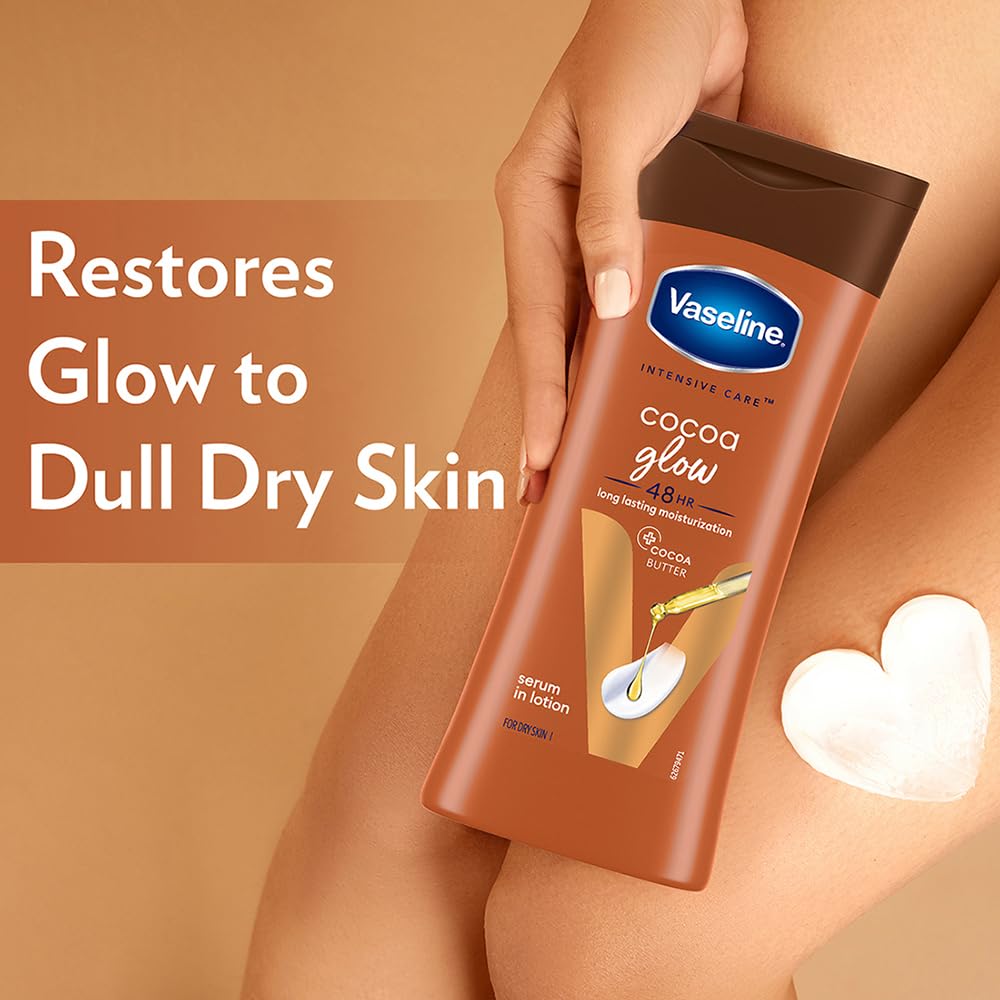 Vaseline Lotion Intensive Care Cocoa Glow with Pure Cocoa Butter & Shea Butter-200ml thumbnail 6