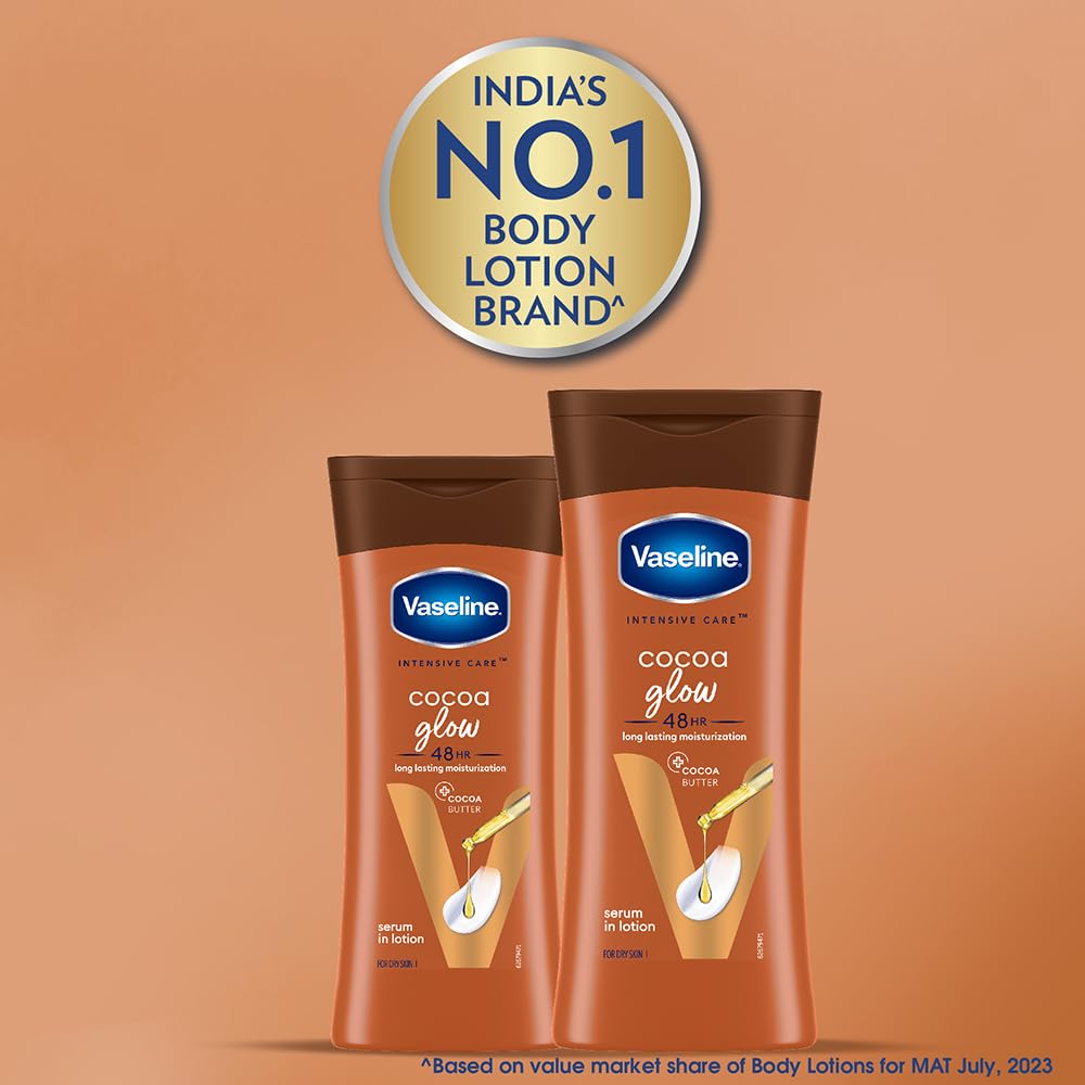 Vaseline Lotion Intensive Care Cocoa Glow with Pure Cocoa Butter & Shea Butter-200ml thumbnail 8