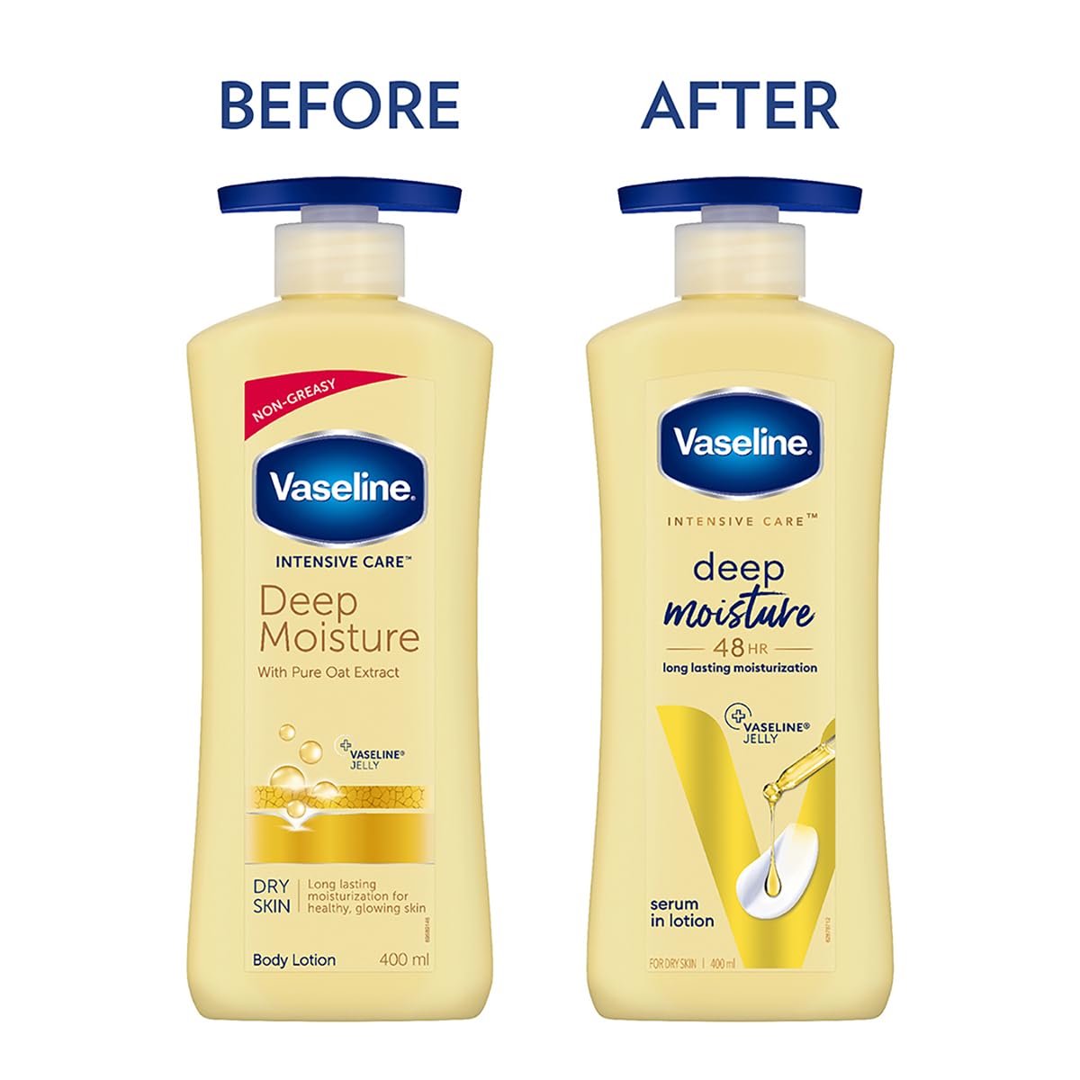 Vaseline Intensive Care Deep Moisture 48HR Serum In Lotion-400ml thumbnail 3