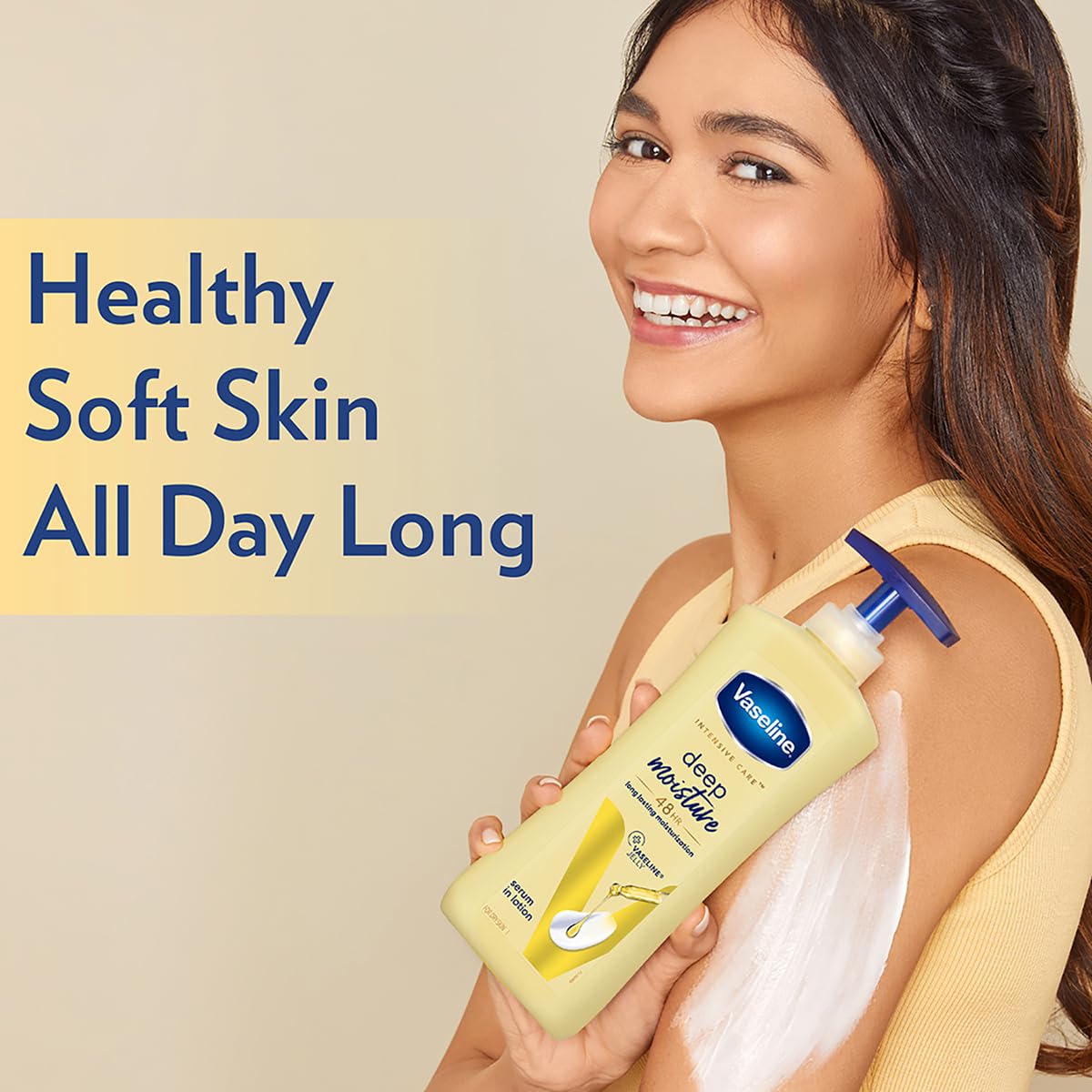 Vaseline Intensive Care Deep Moisture 48HR Serum In Lotion-400ml thumbnail 5
