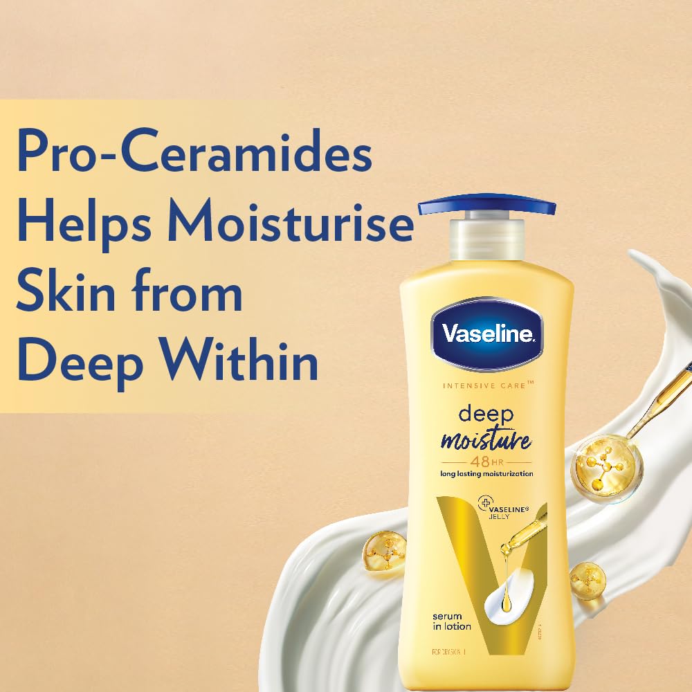 Vaseline Intensive Care Deep Moisture 48HR Serum In Lotion-400ml thumbnail 6