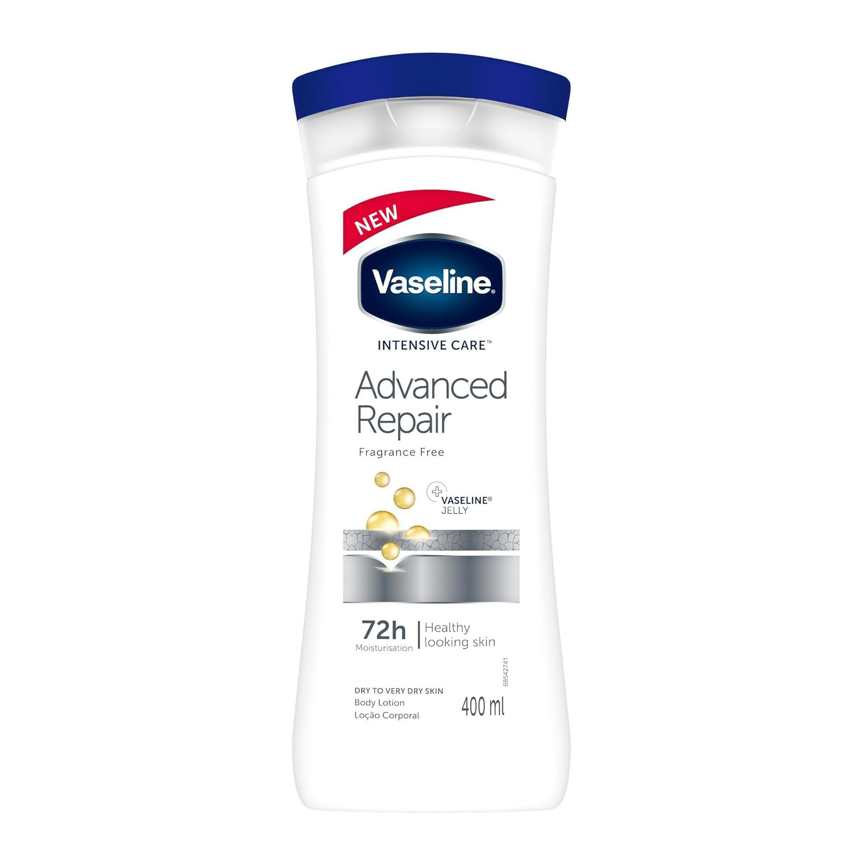 Vaseline Intensive Care Advanced Repair Fragrance Free Body Lotion for Healthy Looking Skin-400ml
