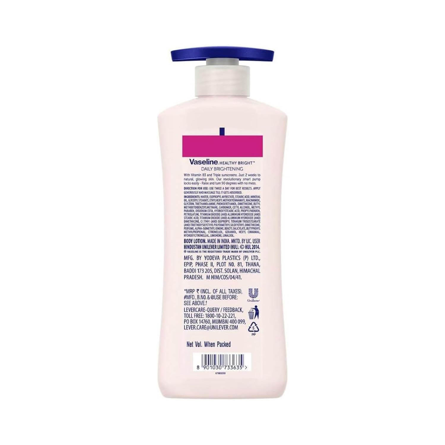 Vaseline Healthy Bright Daily Brightening Even Tone Lotion-725ml