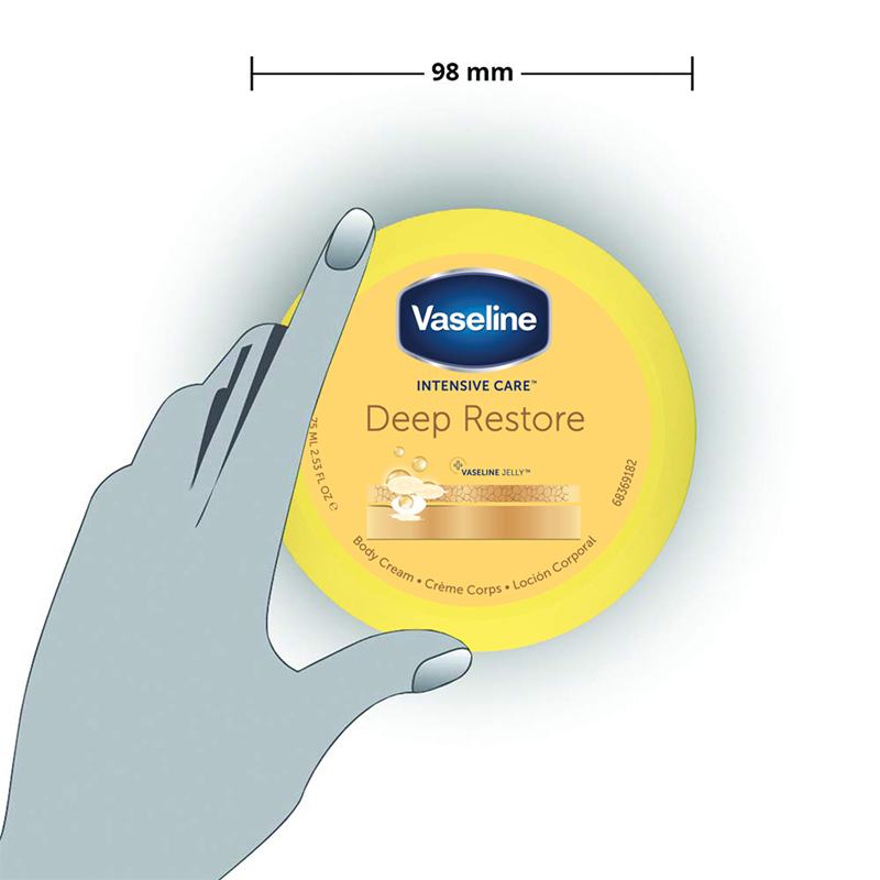 Vaseline Intensive Care Deep Restore Body Cream-75ml thumbnail 3