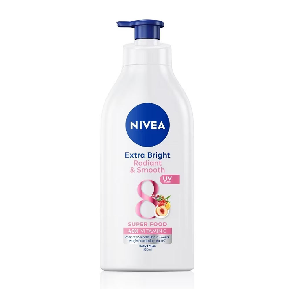 Nivea Extra Bright Radiant & Smooth Body Lotion with Superfood Extracts-550ml