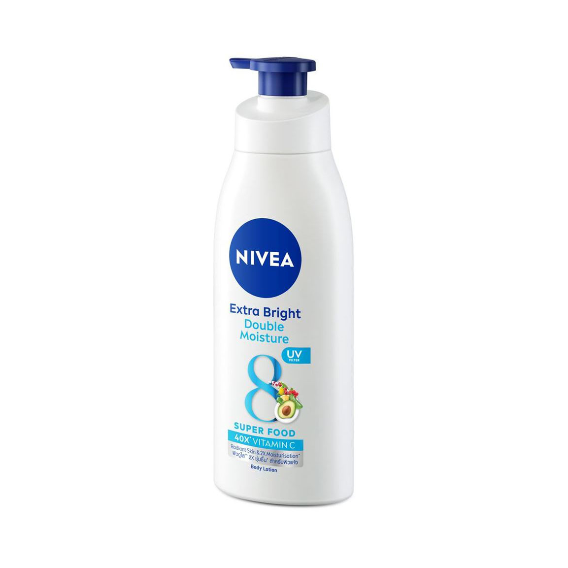 Nivea Body Lotion Double Moisture Care Extra Bright Superfood with Vitamin C-550ml