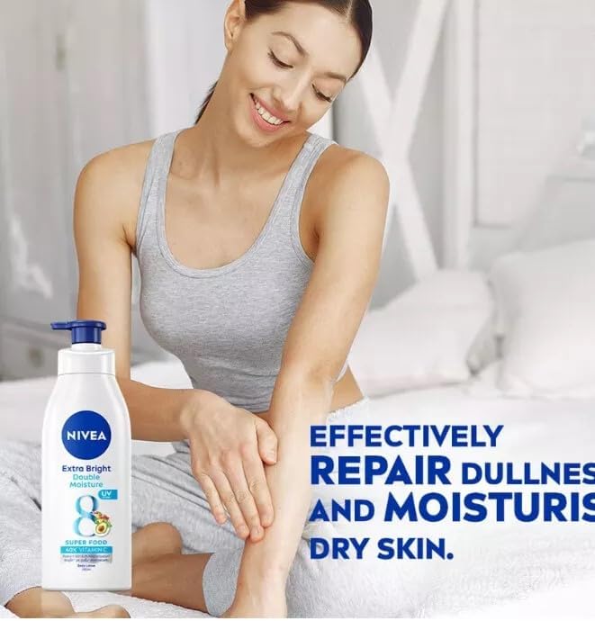Nivea Body Lotion Double Moisture Care Extra Bright Superfood with Vitamin C-550ml thumbnail 6
