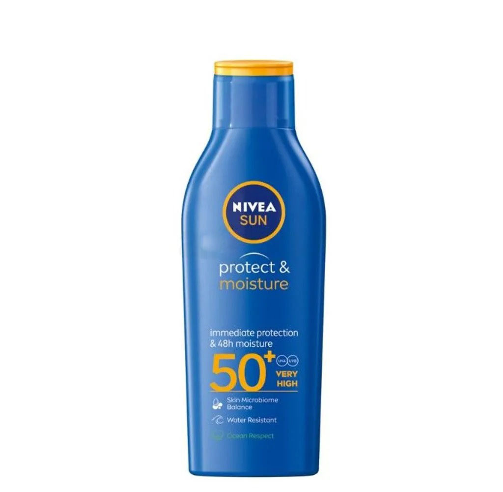Nivea Sun Protect & Moisture Lotion SPF 50+ for Maximum Sun Defense-200ml
