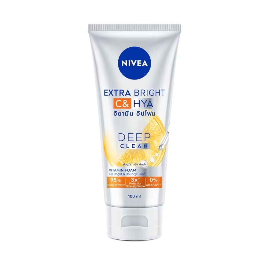 Nivea Extra Bright C & HYA Vitamin Foam Deep Clean-100ml