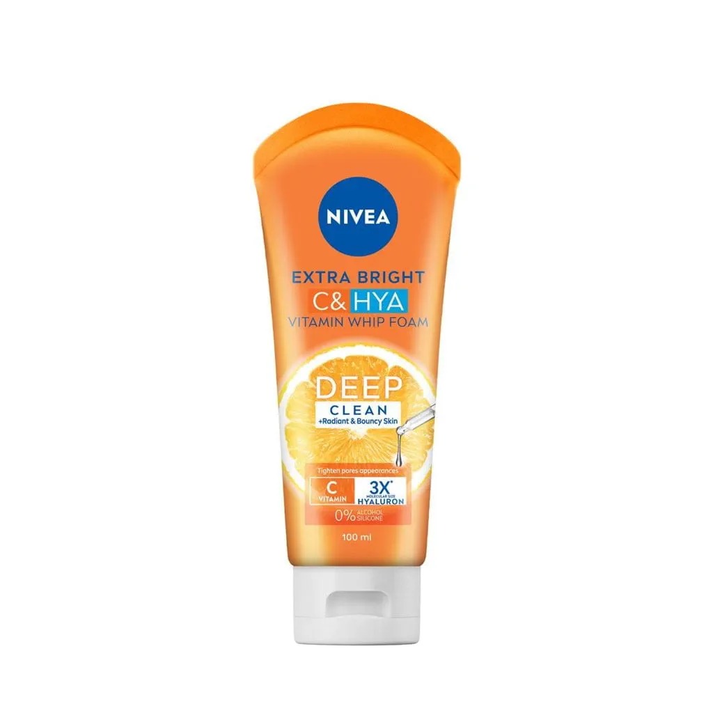 Nivea Extra Bright C & HYA Vitamin Foam Deep Clean-100ml