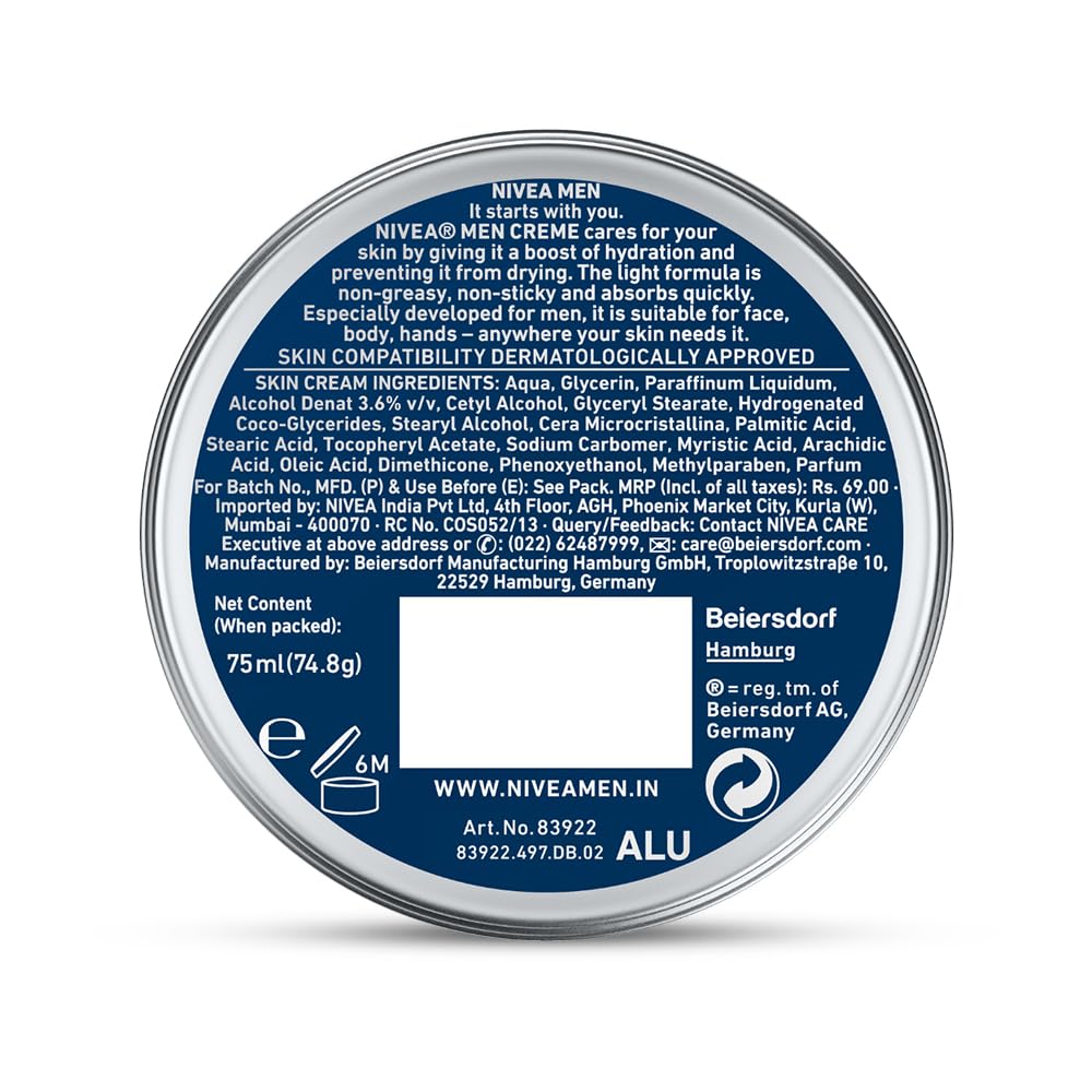 NIVEA Men Creme for Face, Body & Hands-75ml thumbnail 3