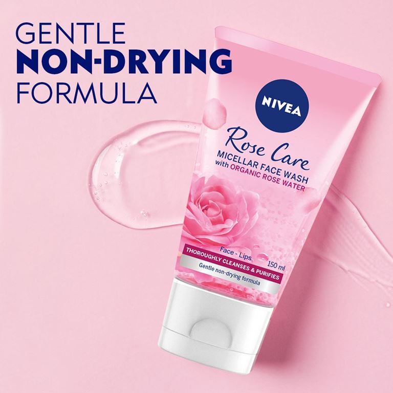 Nivea Rose Care Micellar Face Wash with Organic Rose Water-150ml thumbnail 3