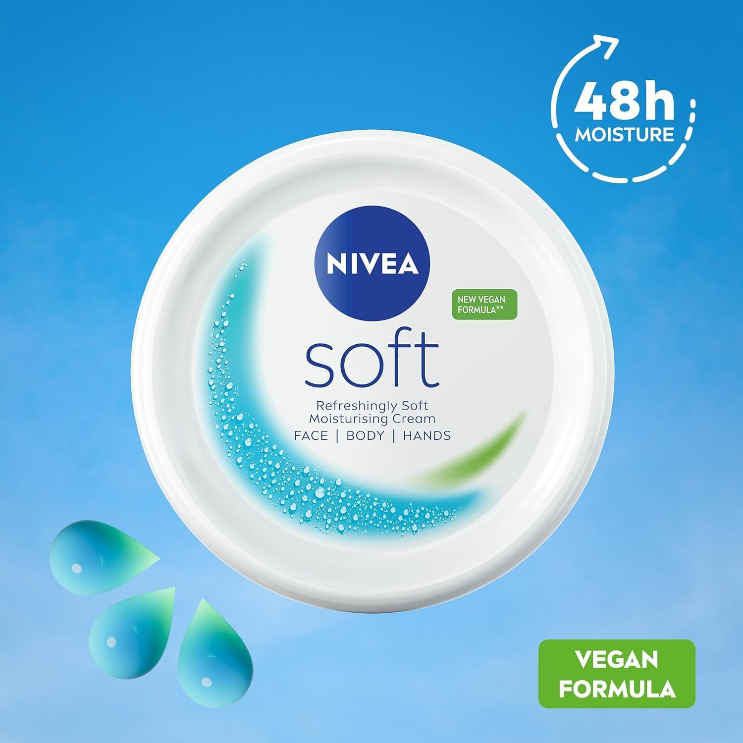 NIVEA Soft Moisturizing Cream for Face, Body & Hands-200ml thumbnail 3