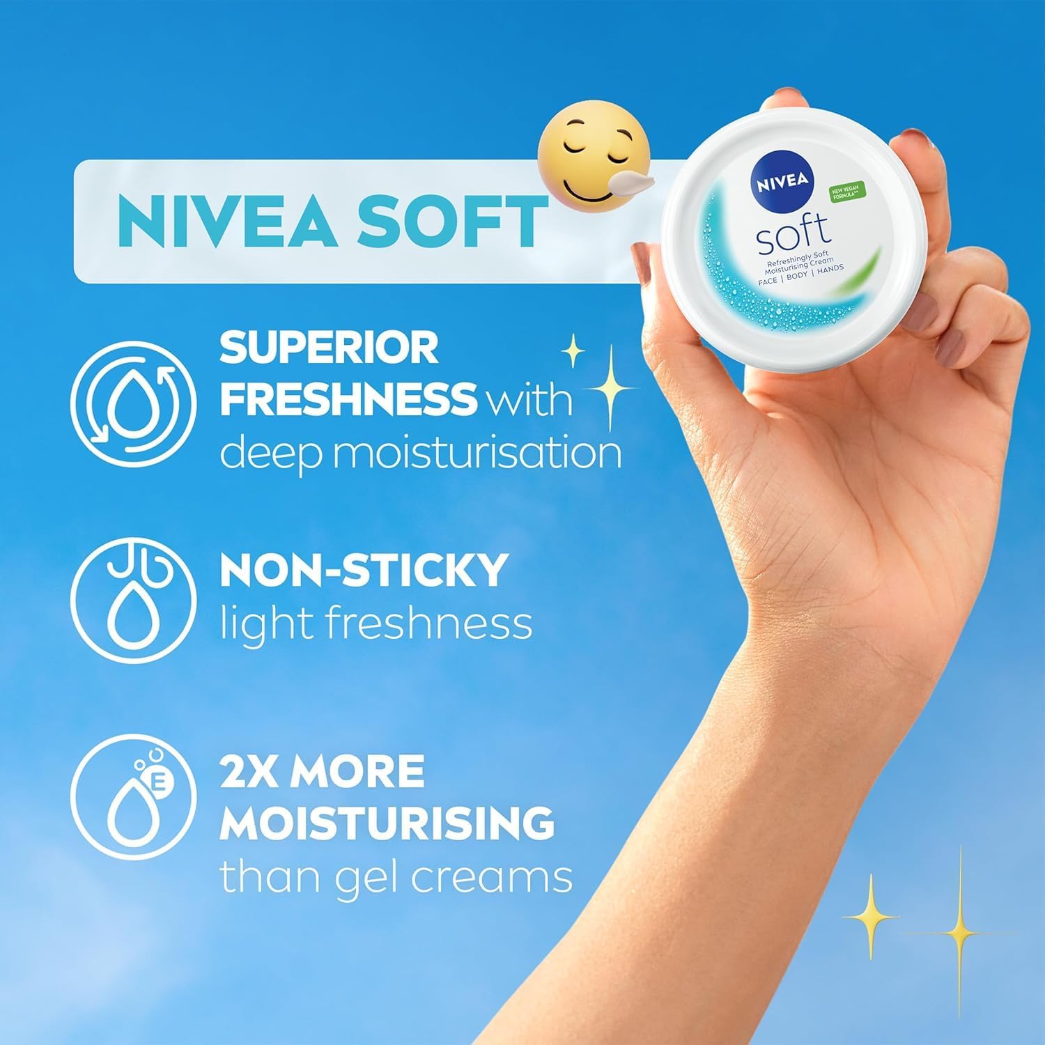 NIVEA Soft Moisturizing Cream for Face, Body & Hands-200ml thumbnail 5