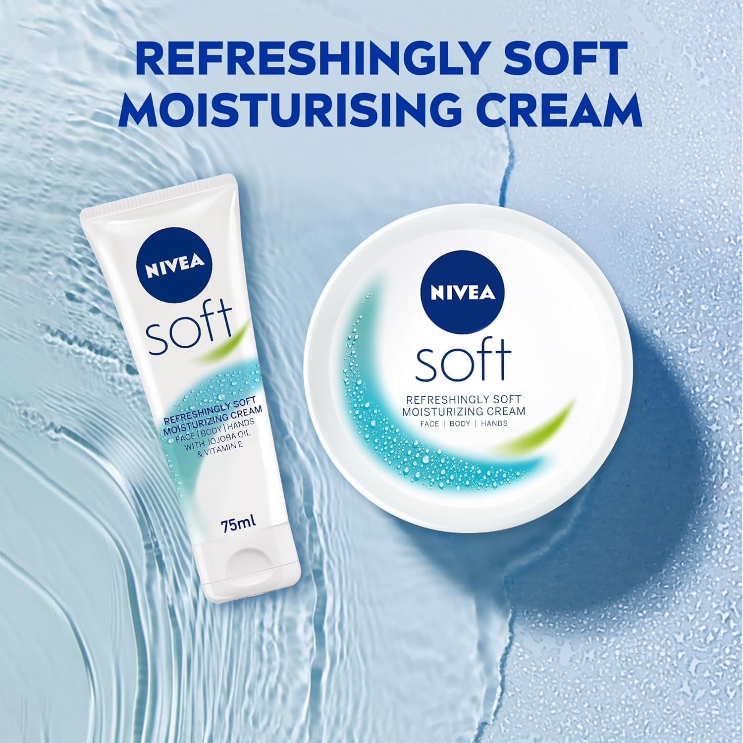 NIVEA Soft Moisturizing Cream for Face, Body & Hands-200ml thumbnail 6