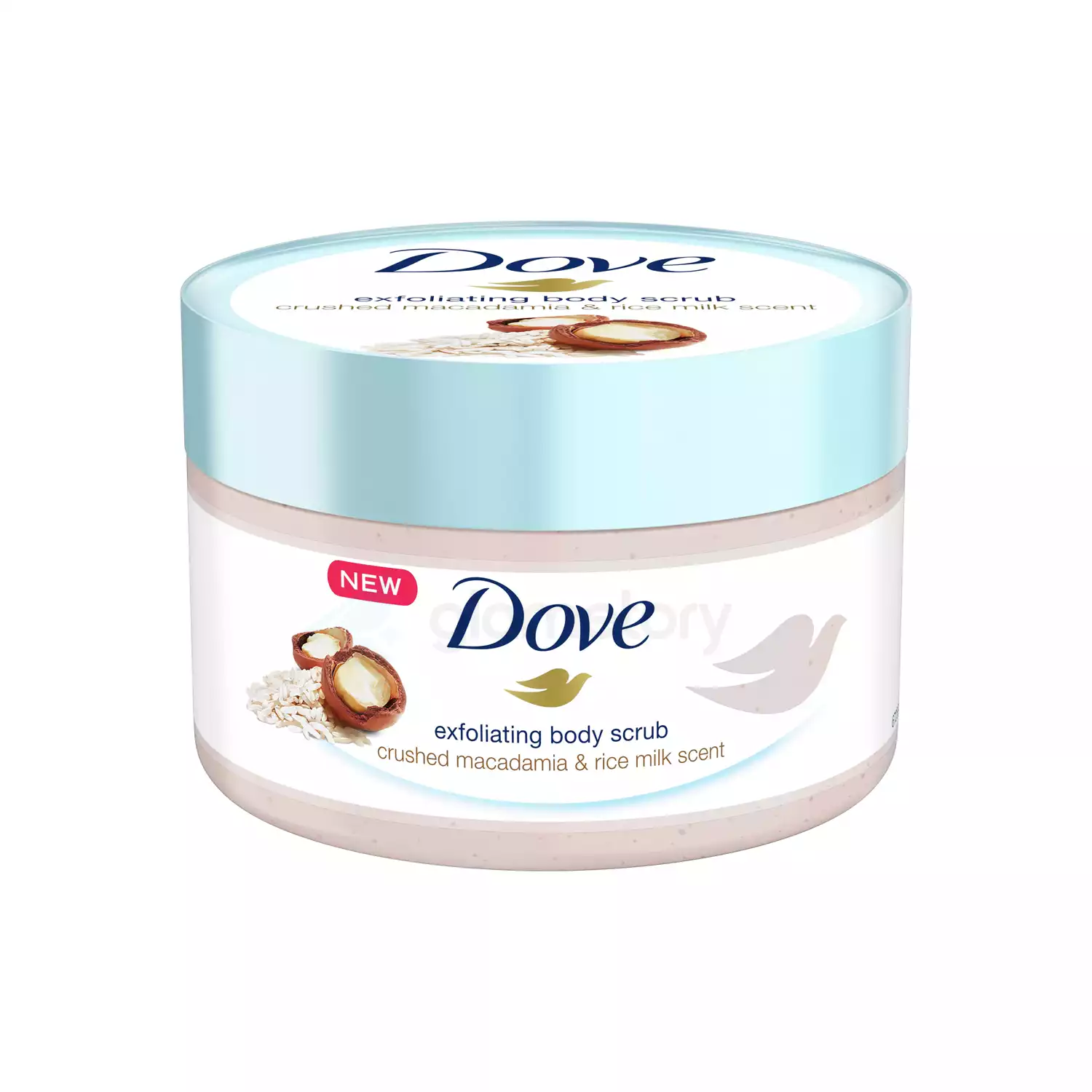 Dove Exfoliating Body Scrub Crushed Macadamia & Rice Milk Scent-225ml
