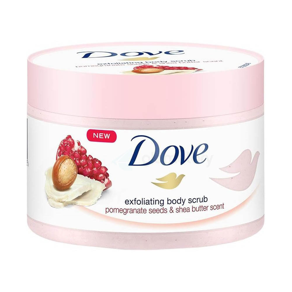 Dove Exfoliating with Pomegranate Seeds & Shea Butter Scent Body Scrub-225ml