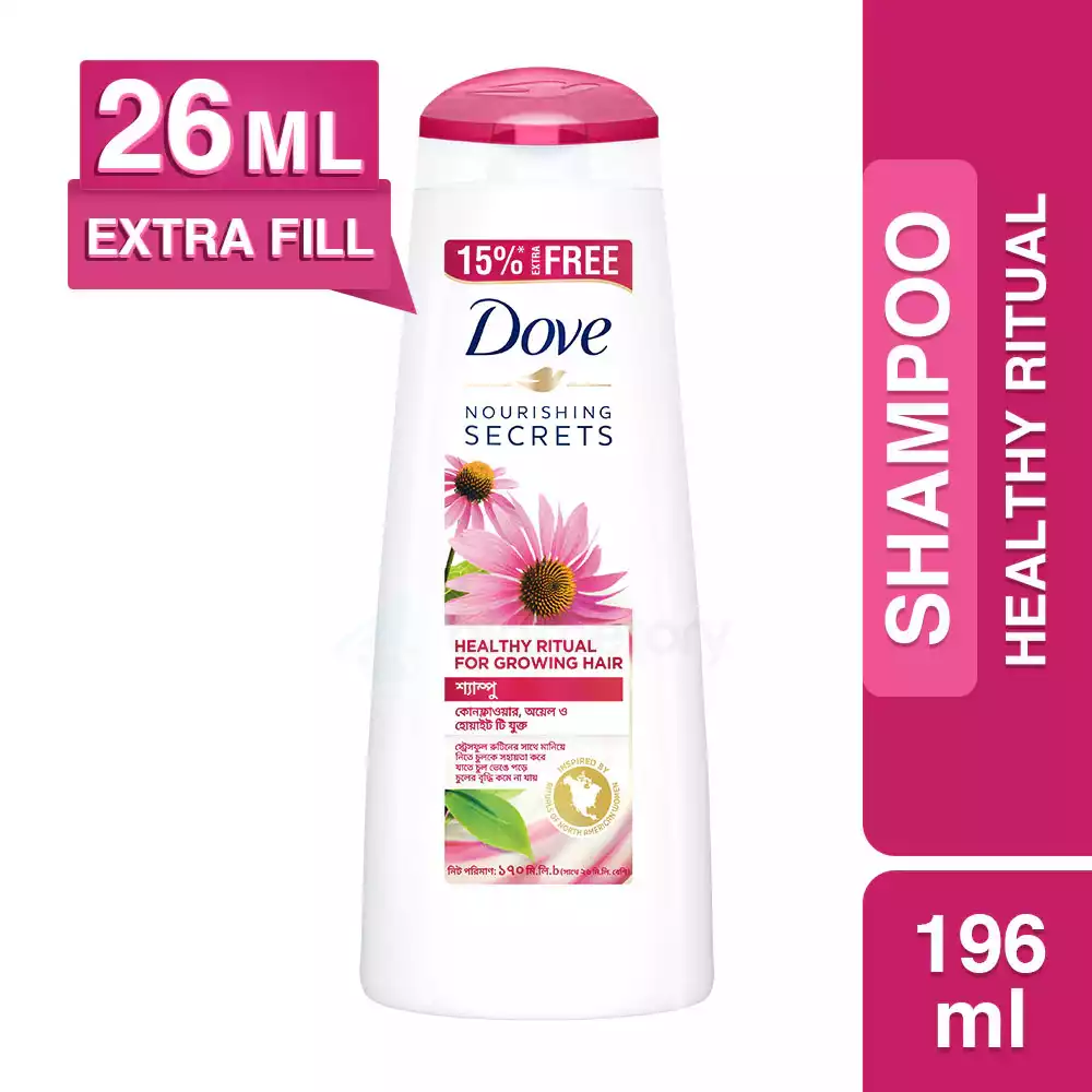 Dove Nourishing Secrets Healthy Ritual for Growing Hair Shampoo-170ml