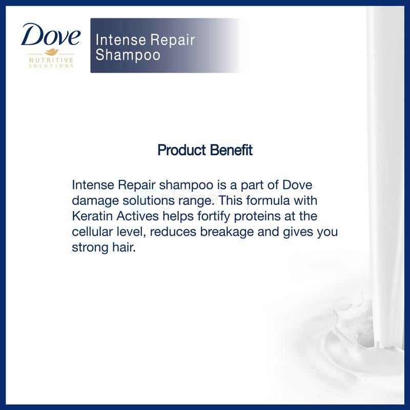 Dove Intense Repair Shampoo-170ml thumbnail 3