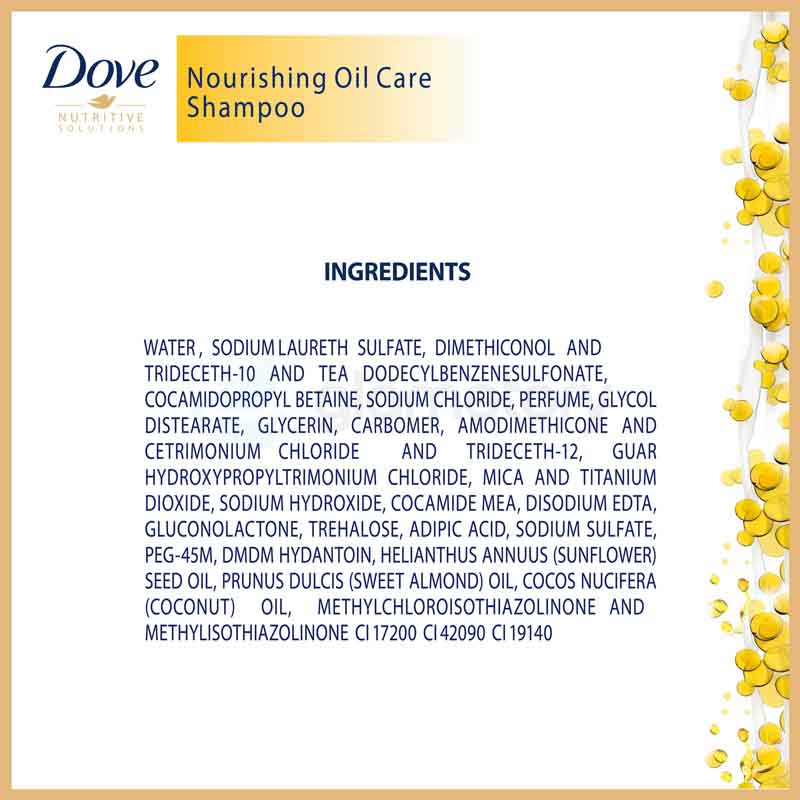 Dove Shampoo Nourishing Oil Care-330ml thumbnail 4