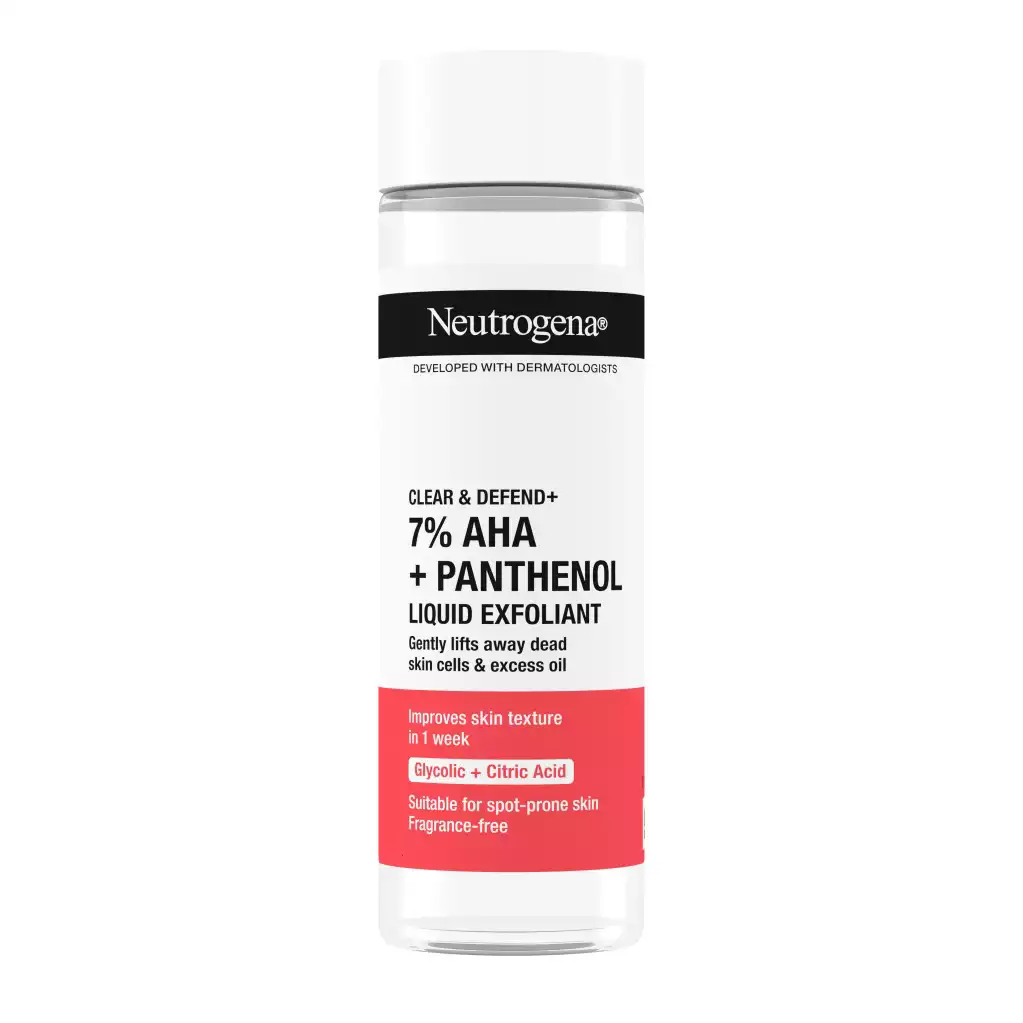 Neutrogena Clear & Defend+ 7% AHA & Panthenol Liquid Exfoliant-125ml