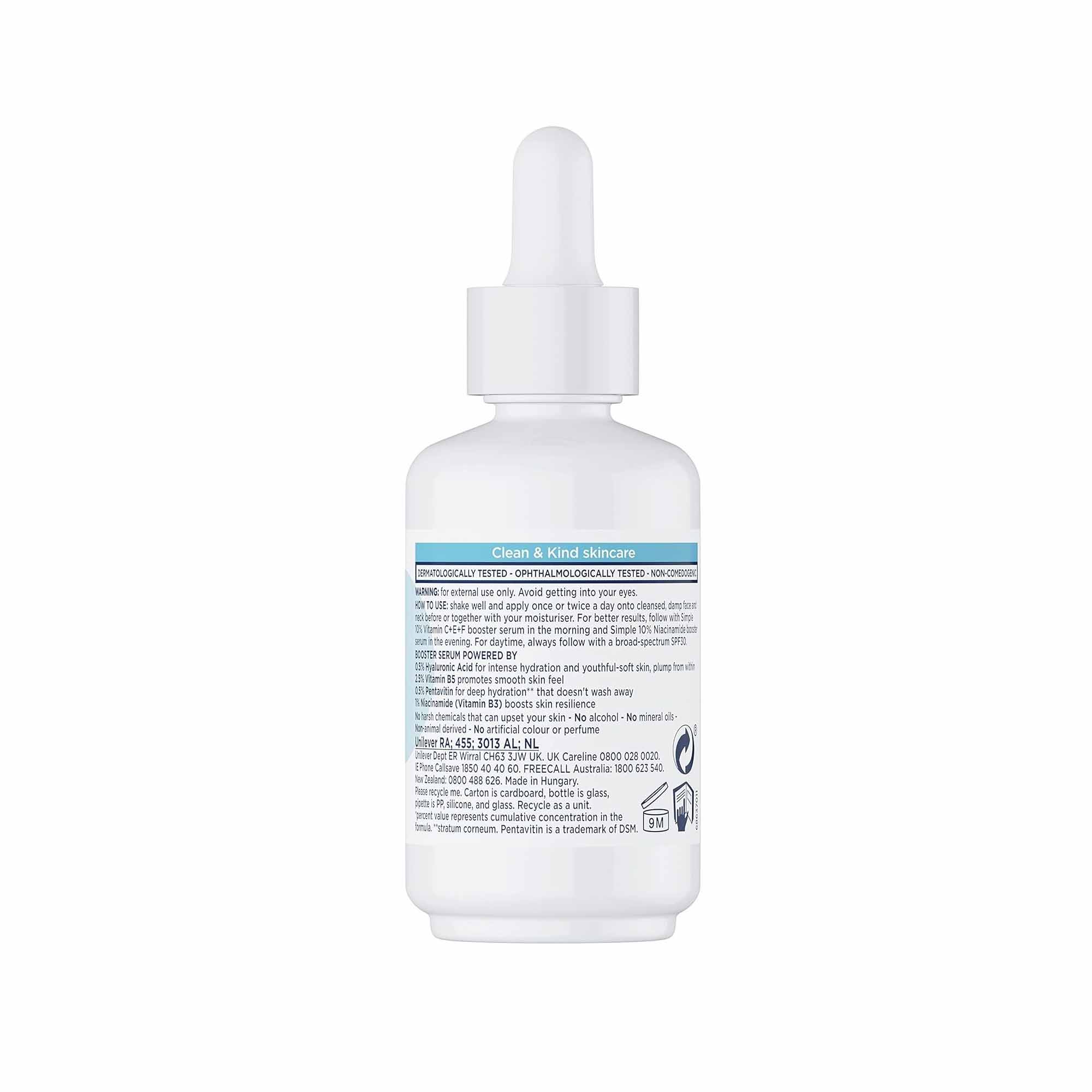 Simple Booster Serum 3% Hyaluronic Acid & B5-30ml