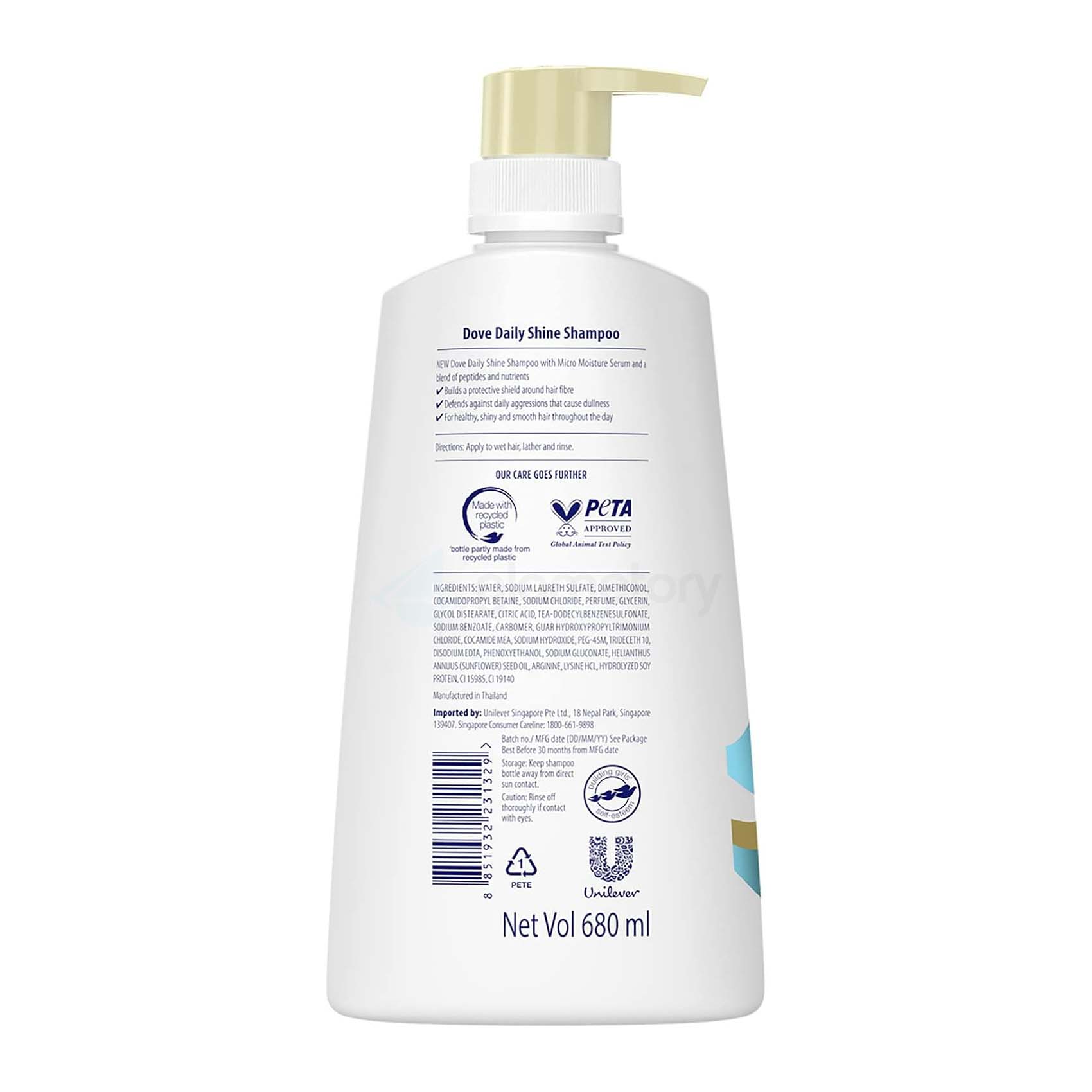 Dove Ultra Care Daily Shine Shampoo-680ml