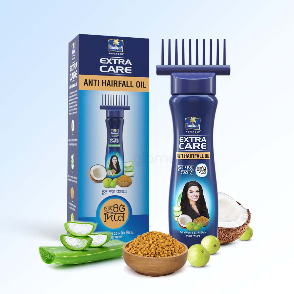 Parachute Advansed Extra Care Anti Hairfall Oil-150ml Root Applier thumbnail 4