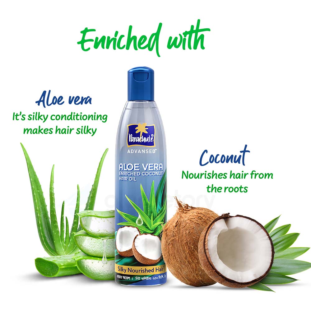 Parachute Advansed Aloe Vera Enriched Coconut Hair Oil-250ml thumbnail 3