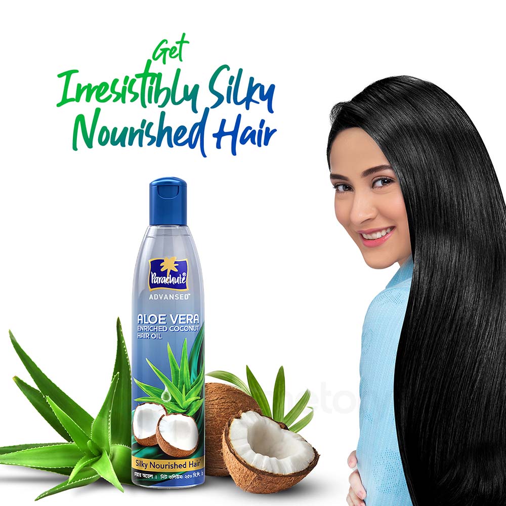 Parachute Advansed Aloe Vera Enriched Coconut Hair Oil-250ml thumbnail 4