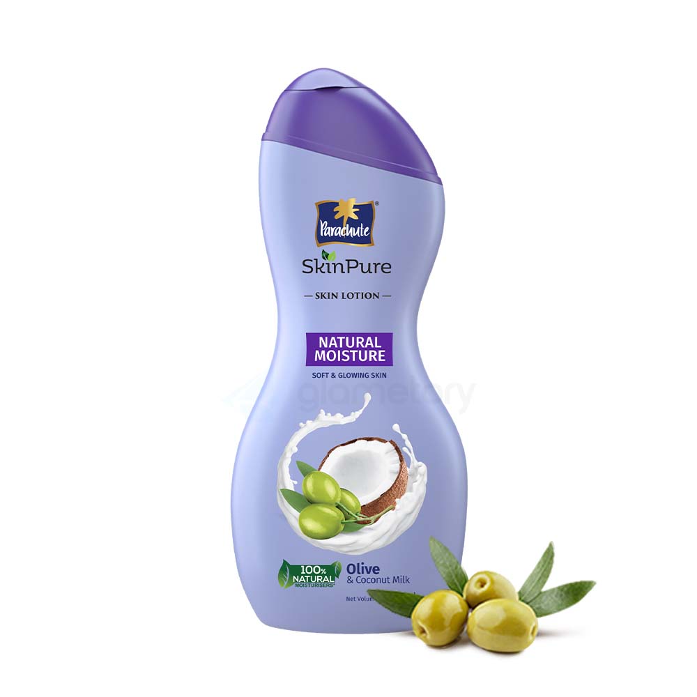Parachute SkinPure Skin Lotion Natural Moisture-200ml SkinPure Aloe Vera Gel 50g Free