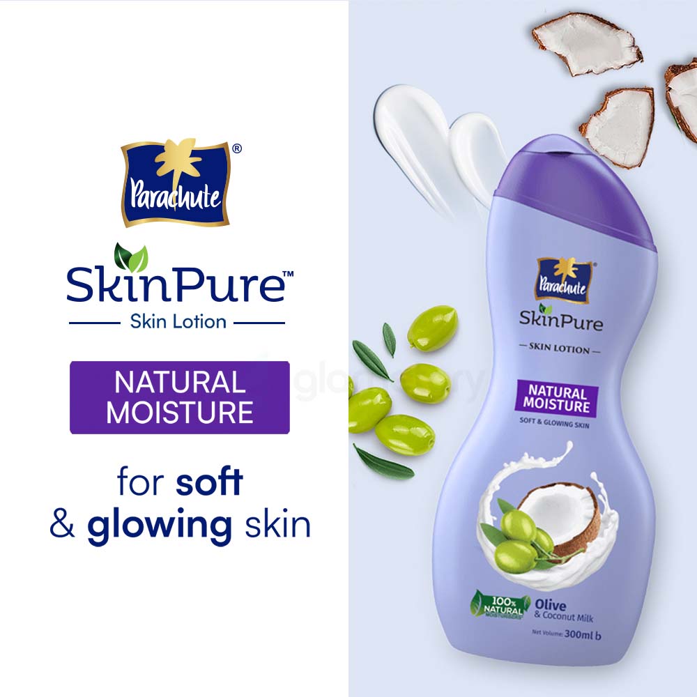 Parachute SkinPure Skin Lotion Natural Moisture-300ml thumbnail 3