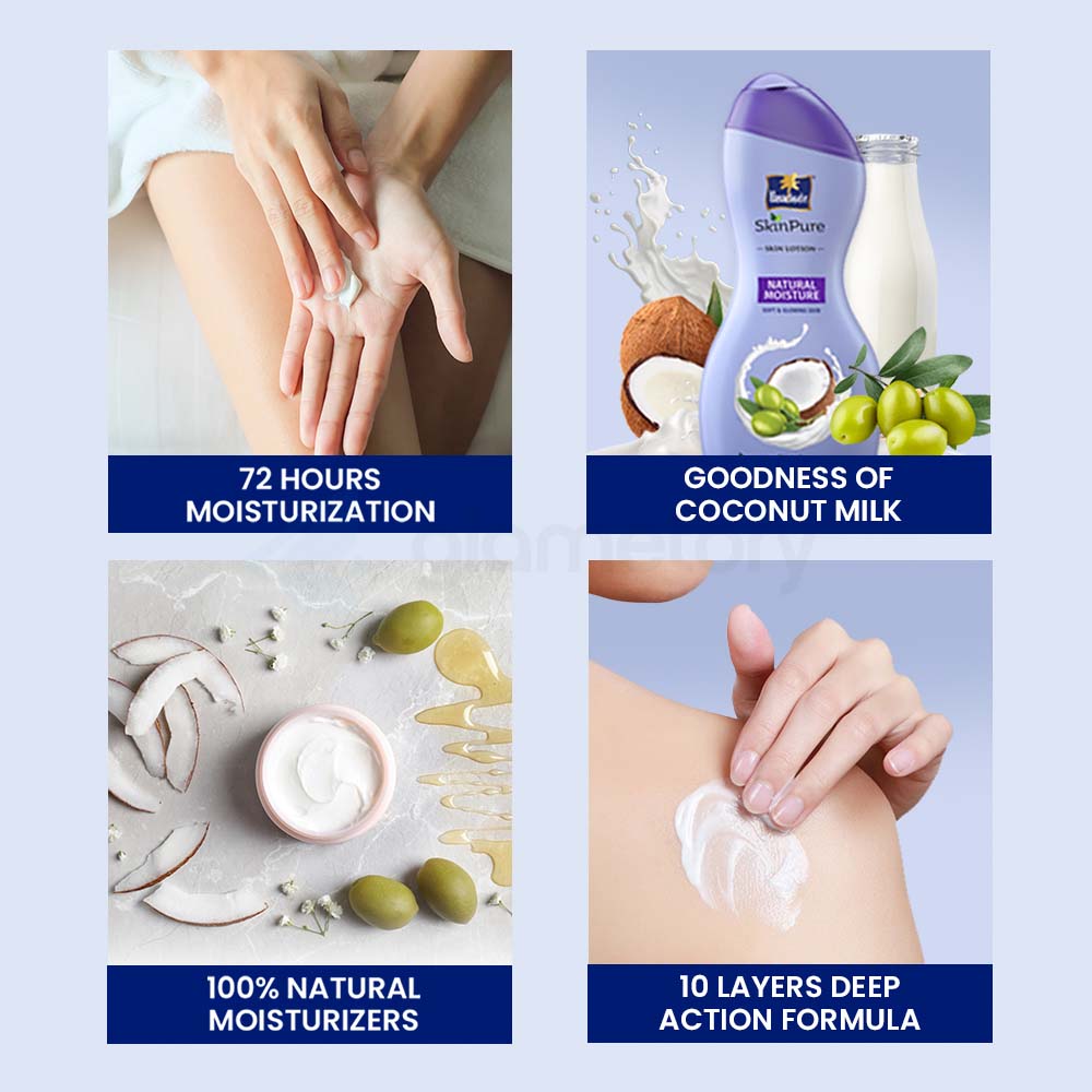 Parachute SkinPure Skin Lotion Natural Moisture-300ml thumbnail 5