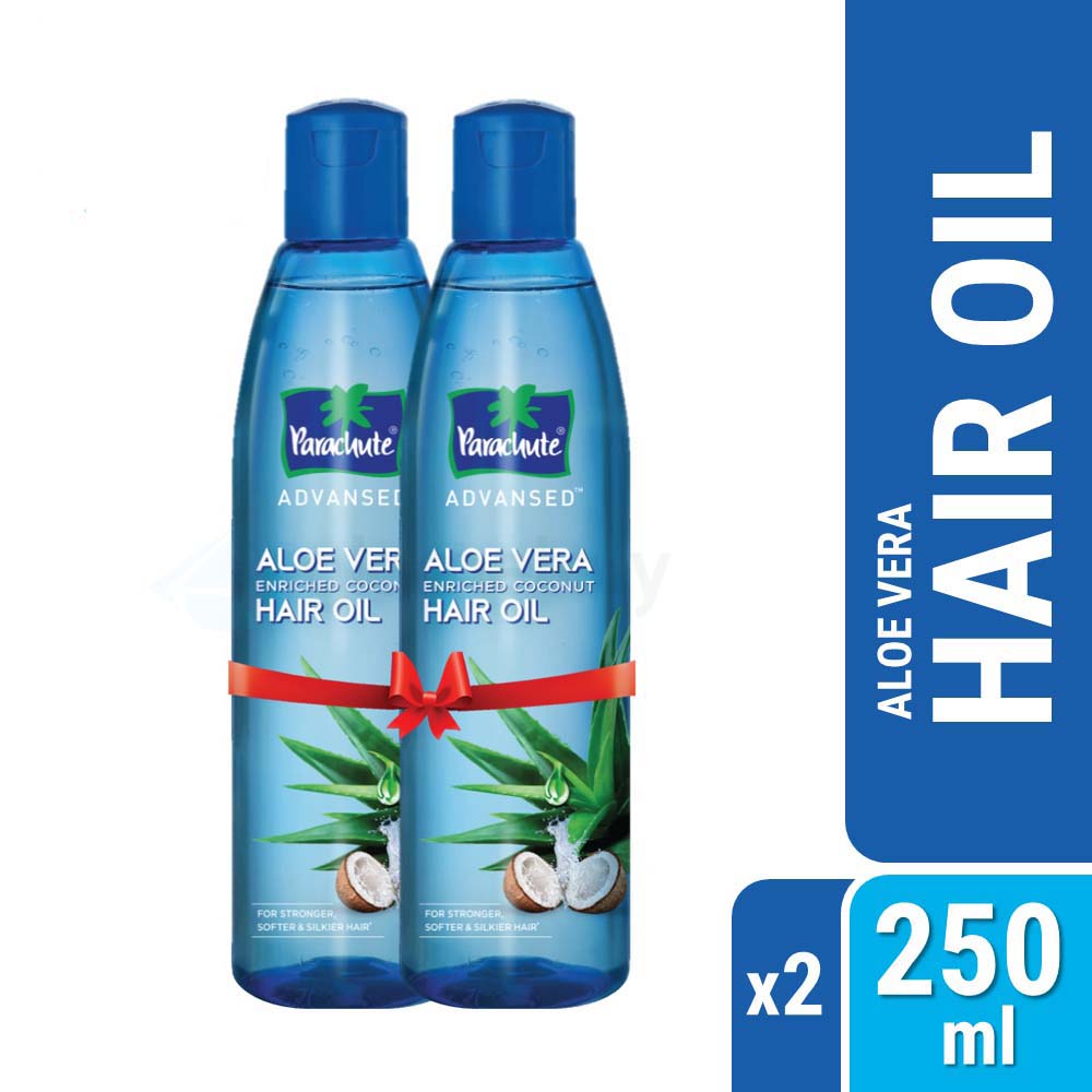Parachute Advansed Aloe Vera Enriched Coconut Hair Oil-250ml 2 Pack
