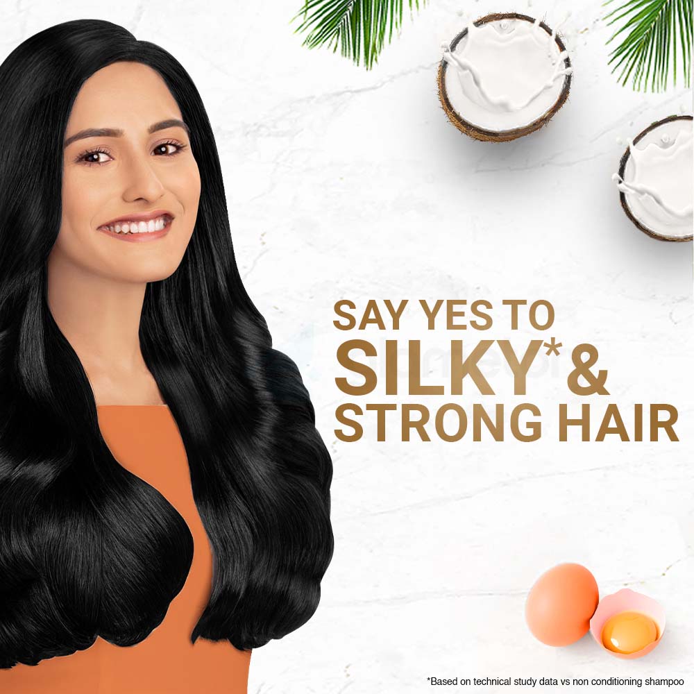 Combo Pack Parachute Naturale Shampoo Egg Shine-330ml & Coconut Hair Oil-275ml thumbnail 5