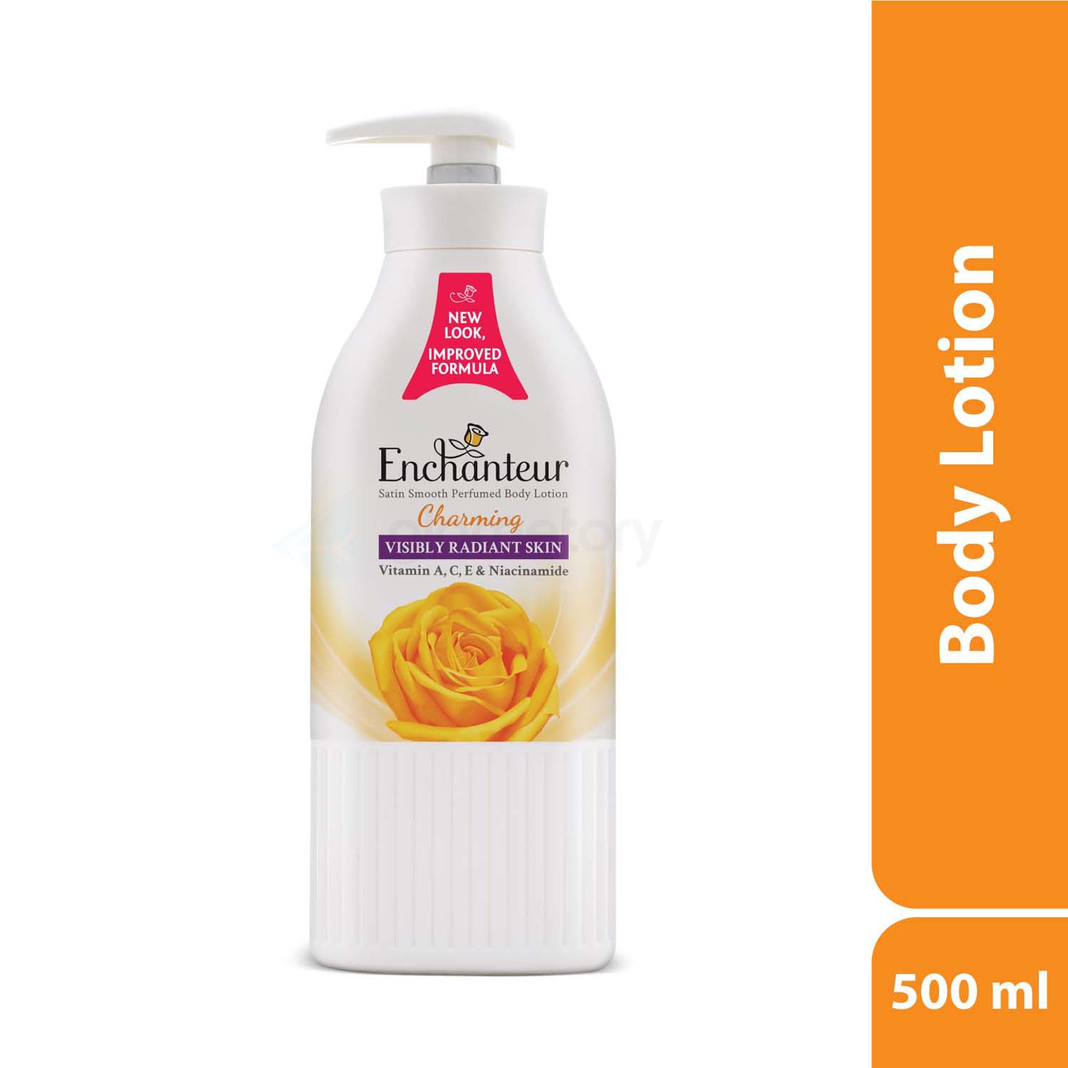 Enchanteur Lotion Charming Satin Smooth Perfumed with Vitamin A, C, E & Niacinamide-500ml thumbnail 3