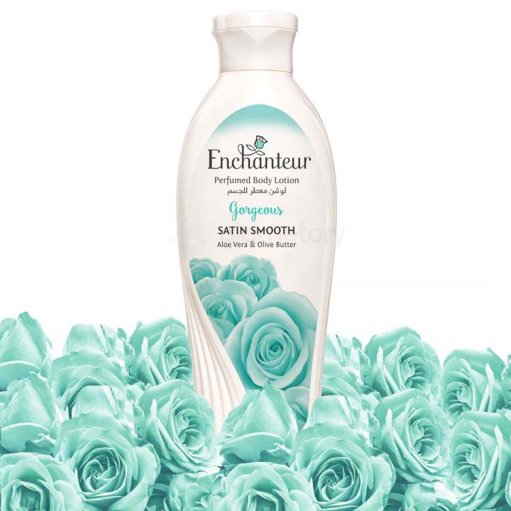 Enchanteur Gorgeous Perfumed Body Lotion Satin Smooth Aloe Vera & Olive Butter-250ml thumbnail 3