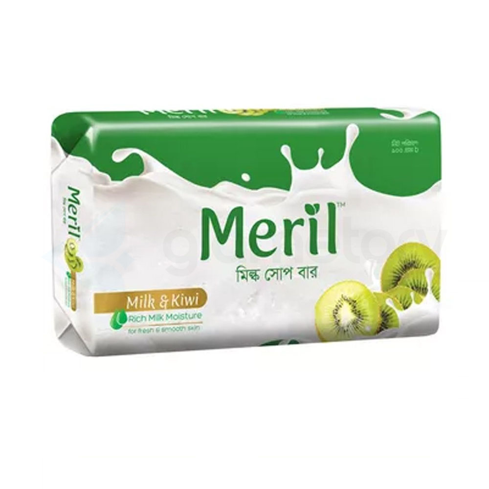 Meril Milk & Kiwi Soap Bar-100g