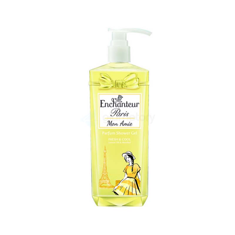 Enchanteur Paris Mon Amie Parfum Shower Gel Fresh & Cool with Lemon Oil & Menthol-750g thumbnail 3