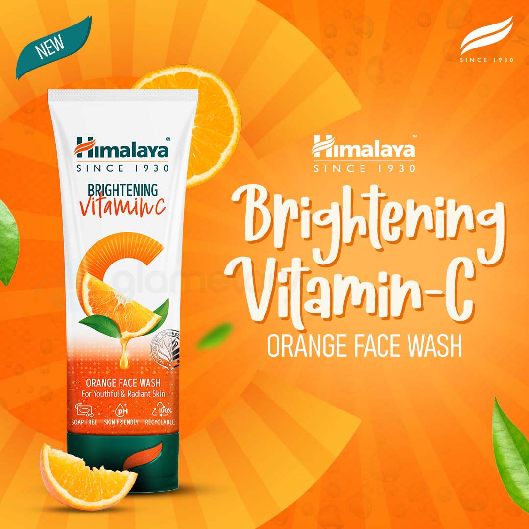 Himalaya Brightening Vitamin C Orange Face Wash For Youthful & Radiant Skin-100ml thumbnail 3