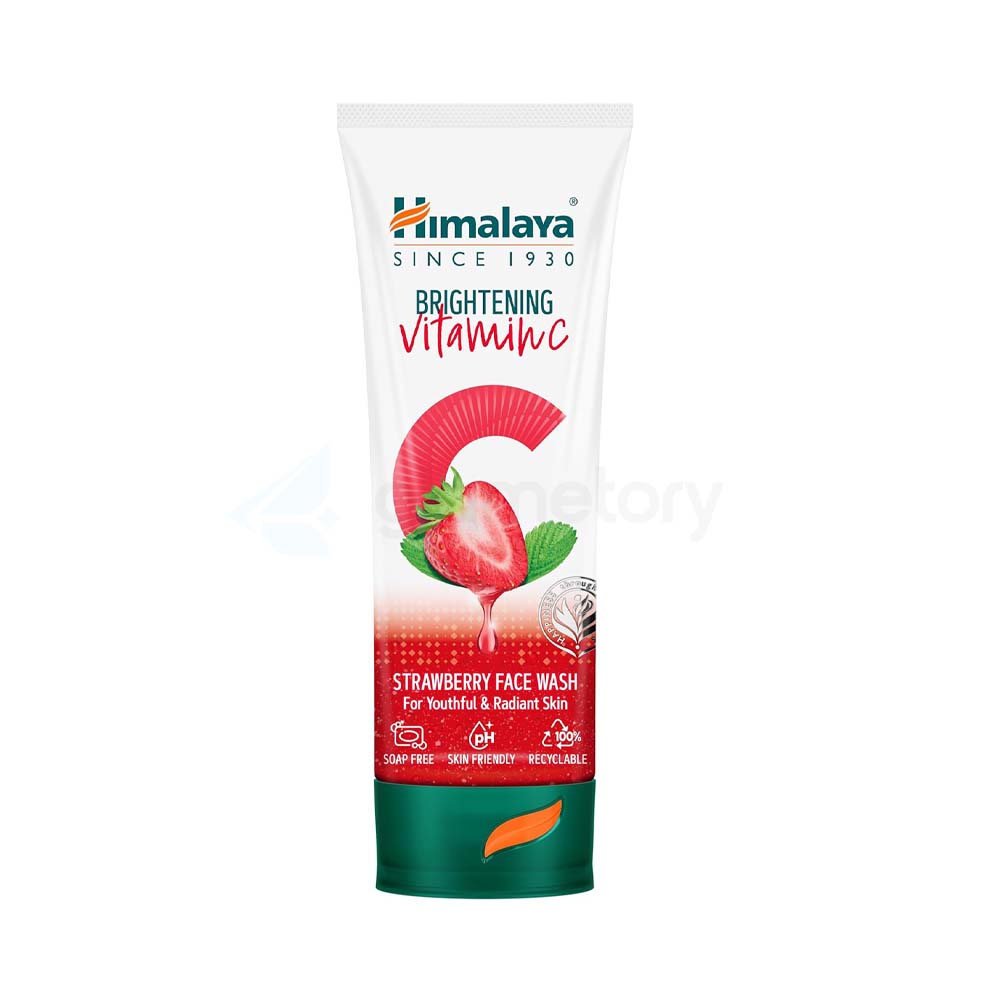Himalaya Brightening Vitamin C Strawberry Face Wash For Youthful & Radiant Skin-100ml