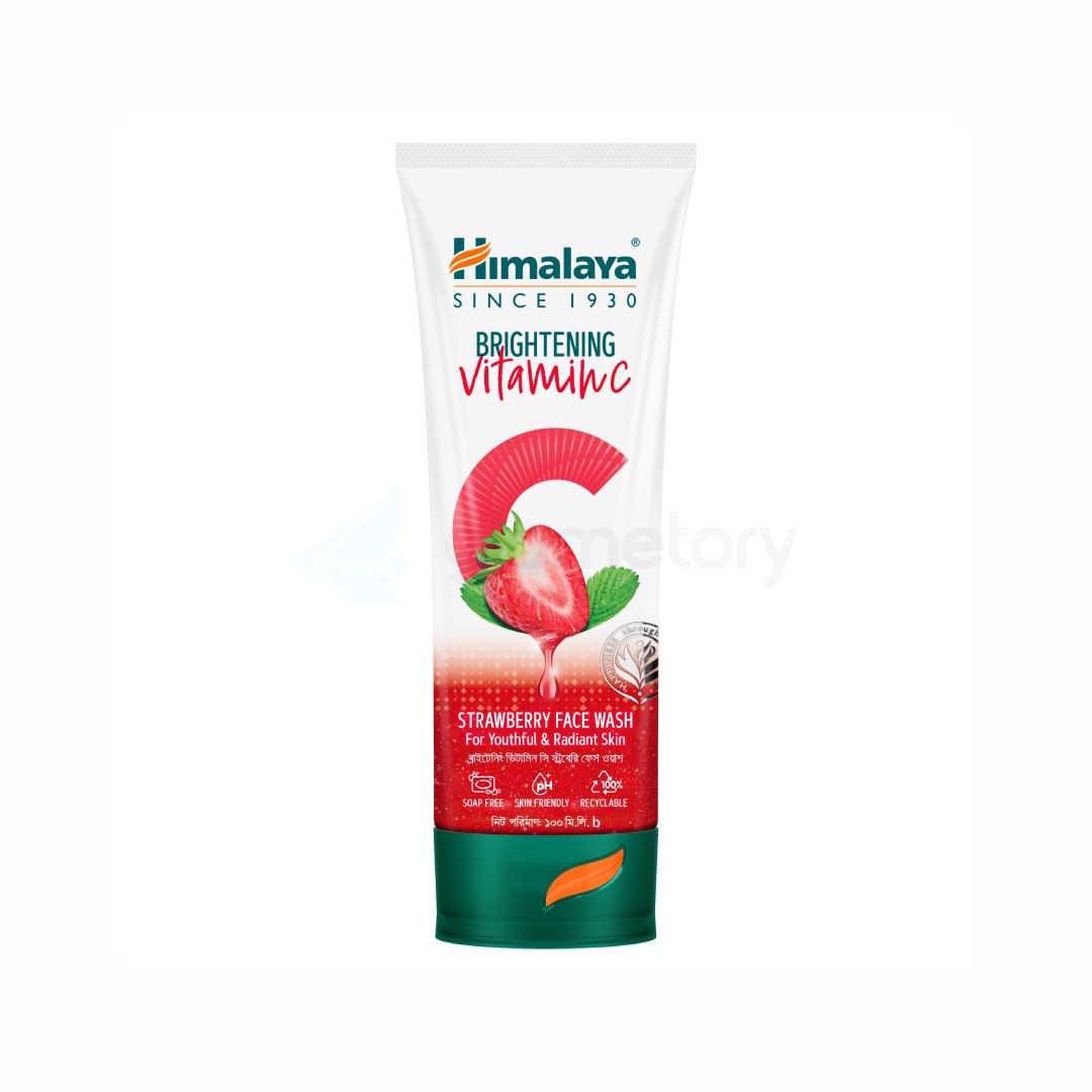 Himalaya Brightening Vitamin C Strawberry Face Wash For Youthful & Radiant Skin-100ml thumbnail 3