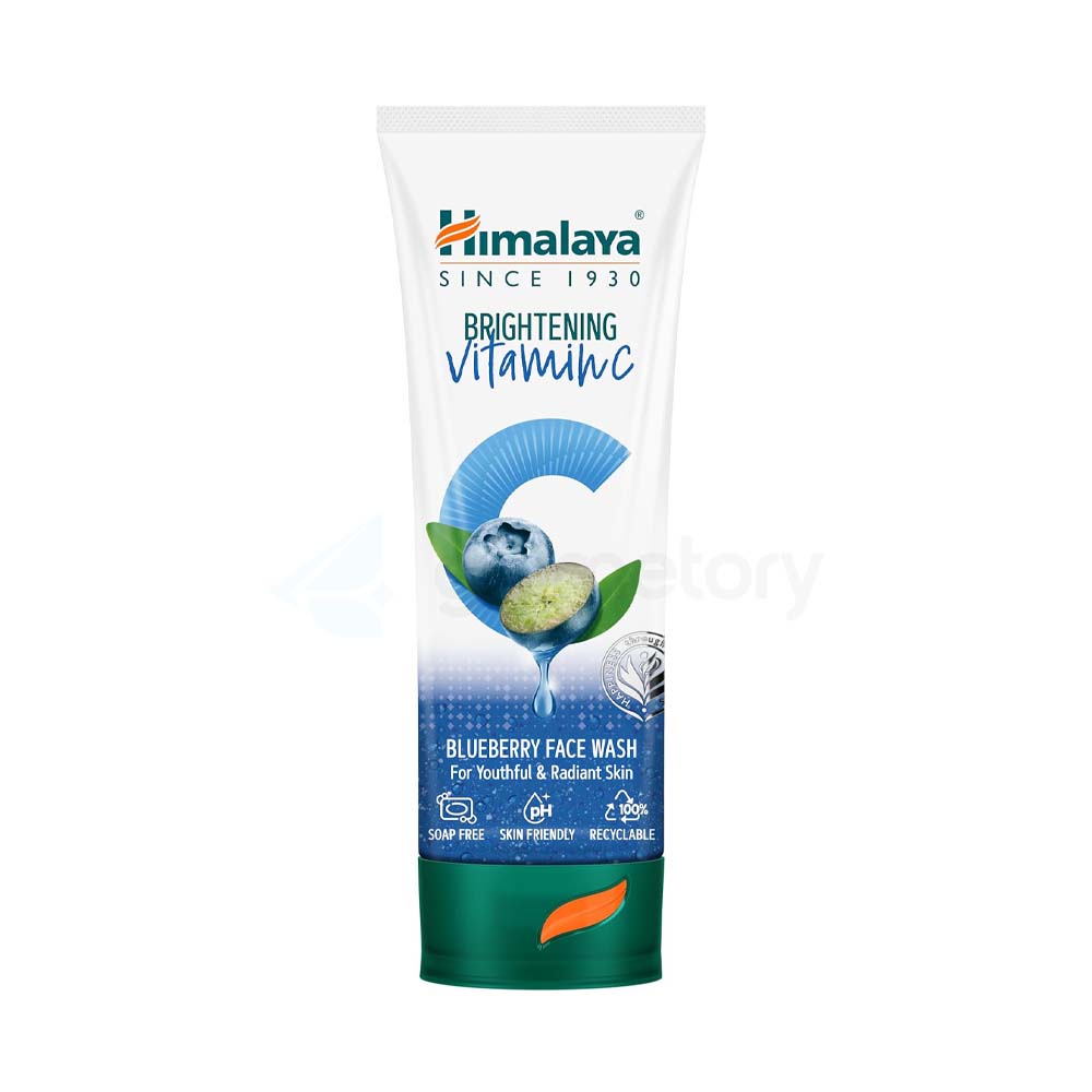 Himalaya Brightening Vitamin C Blueberry Face Wash For Youthful & Radiant Skin-100ml