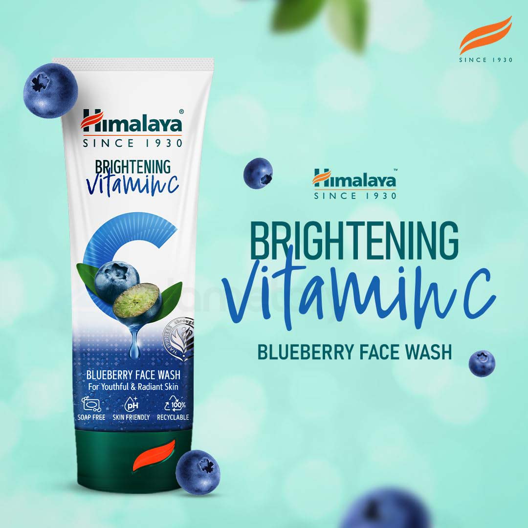 Himalaya Brightening Vitamin C Blueberry Face Wash For Youthful & Radiant Skin-100ml thumbnail 5