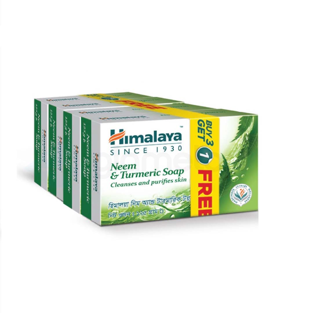 Himalaya Neem & Turmeric Soap-Buy 3 Get 1 Free thumbnail 3
