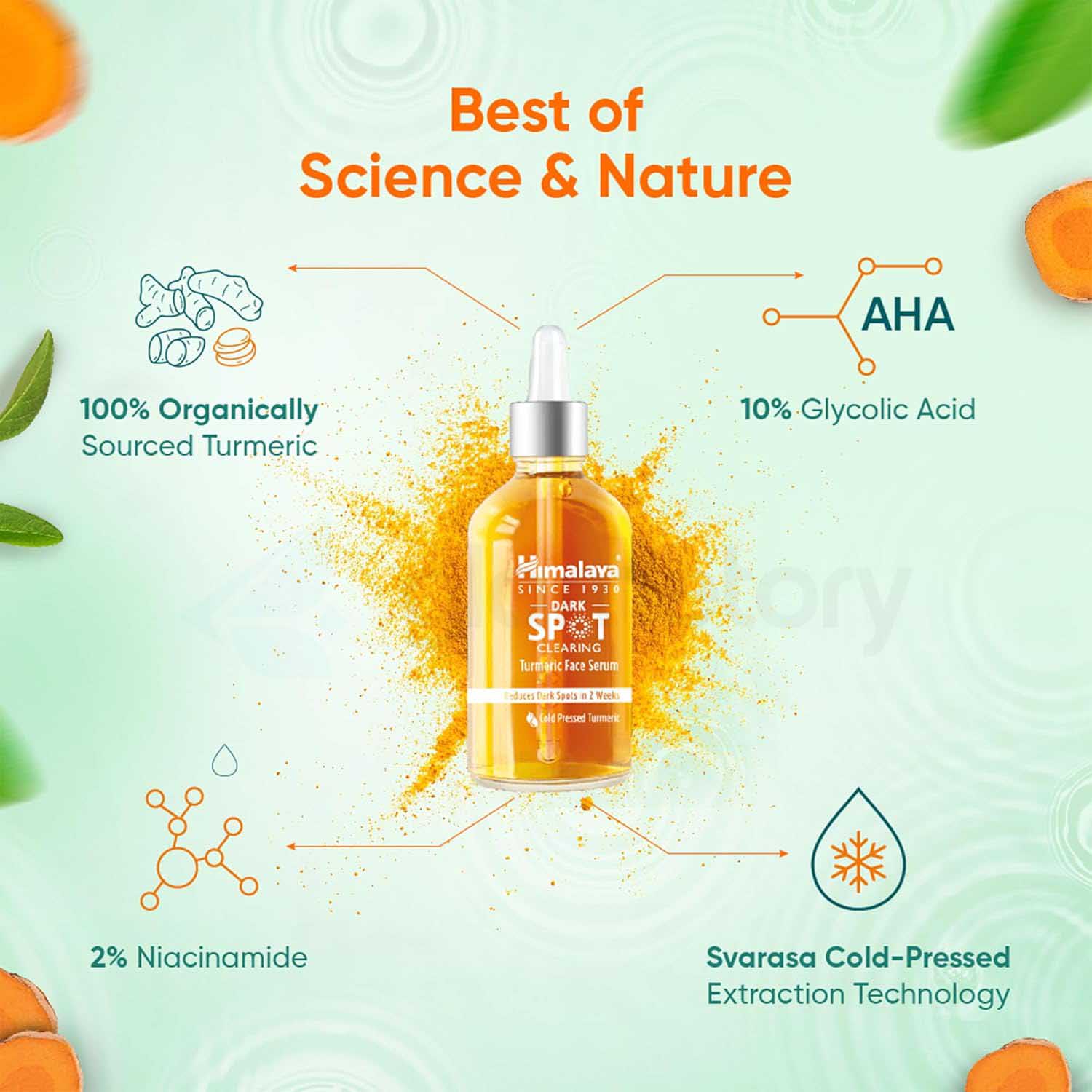 Himalaya Dark Spot Clearing Turmeric Face Serum-30ml thumbnail 5