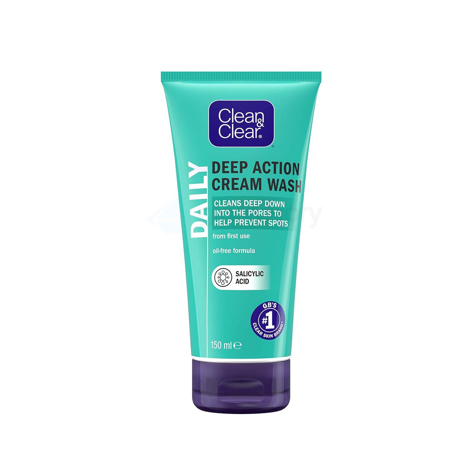 Clean & Clear Daily Deep Action Cream Wash Oil Free-150ml
