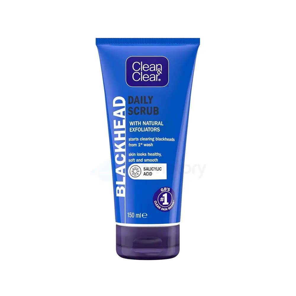 Clean & Clear Blackhead Daily Scrub With Natural Exfoliators-150ml