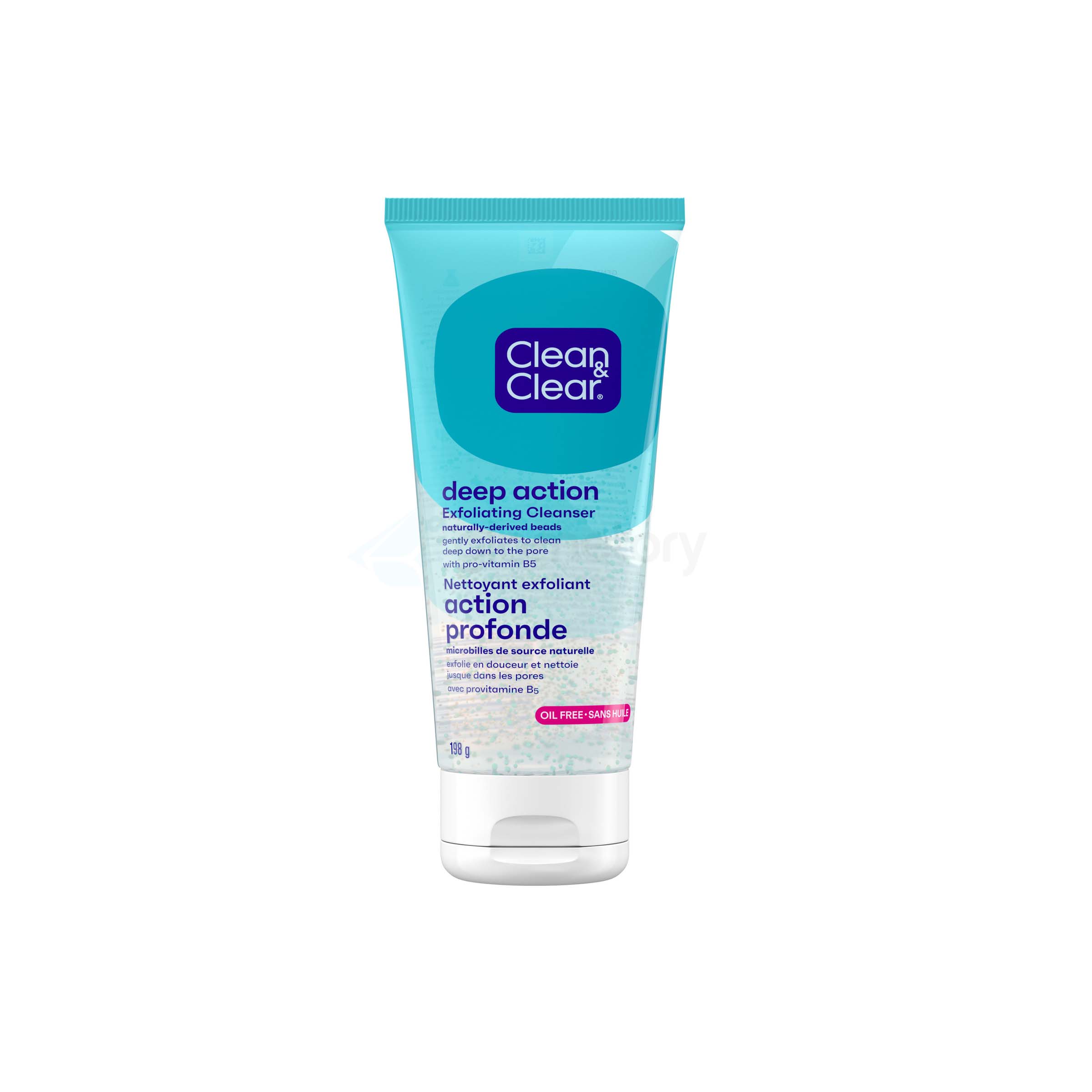 Clean & Clear Deep Action Exfoliating Cleanser Oil Free-207ml