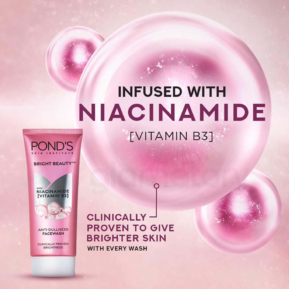 Pond's Bright Beauty Anti Dullness Face Wash-50g thumbnail 4